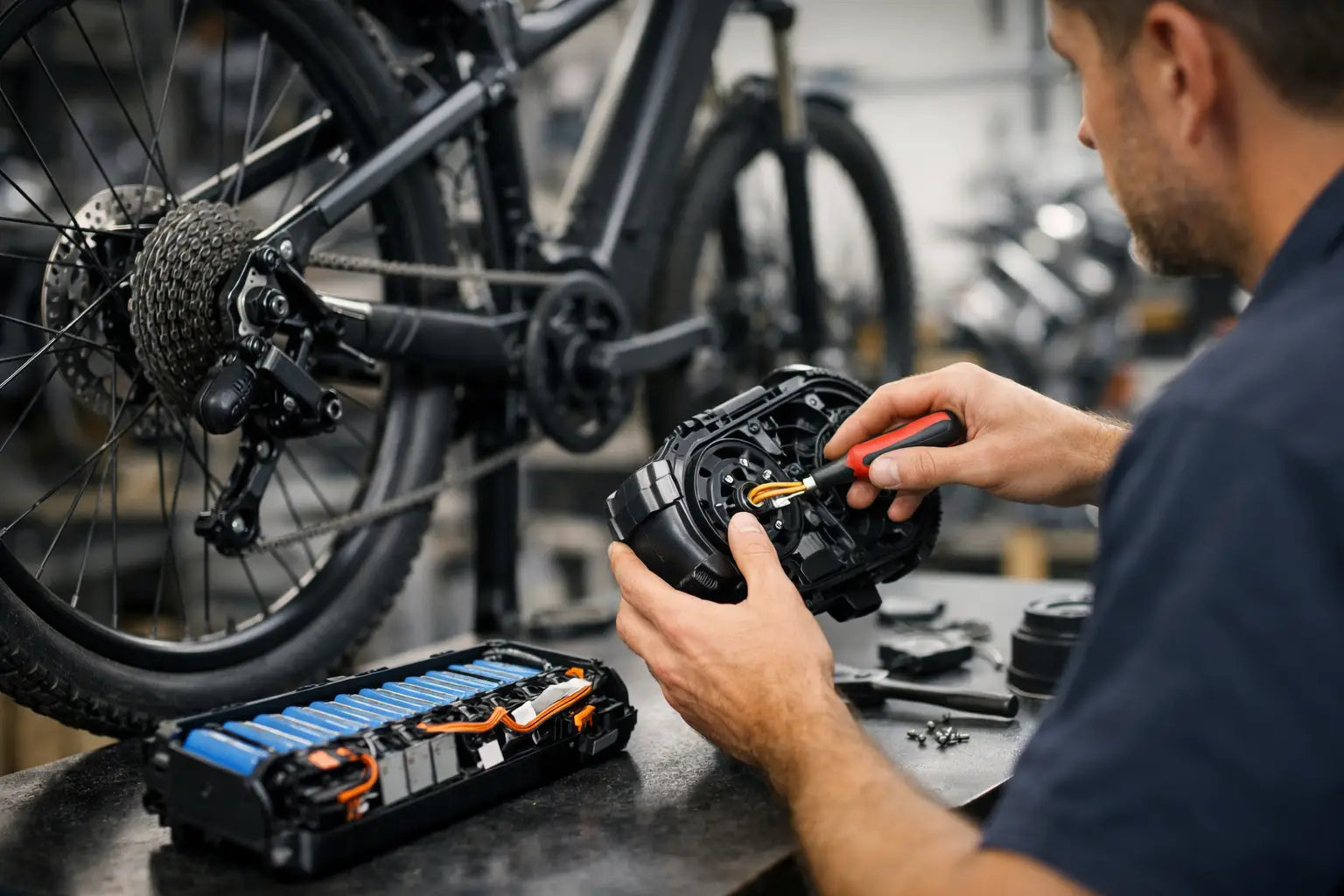 Het revisieproces van een elektrische fiets