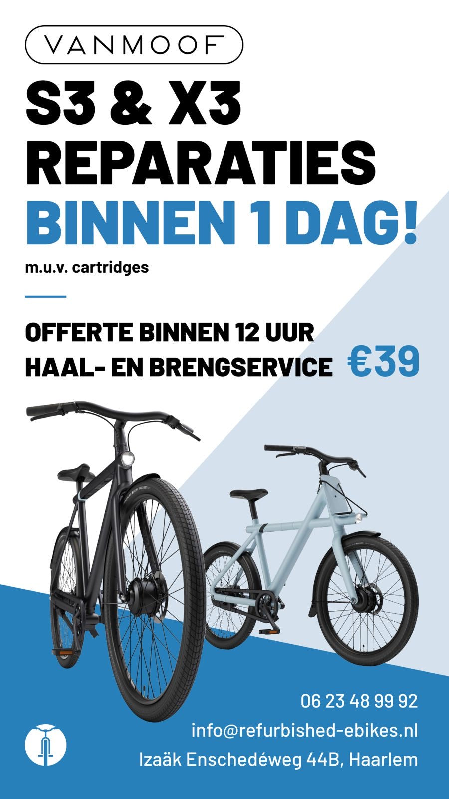 VanMoof Reparatie, Ophaalservice